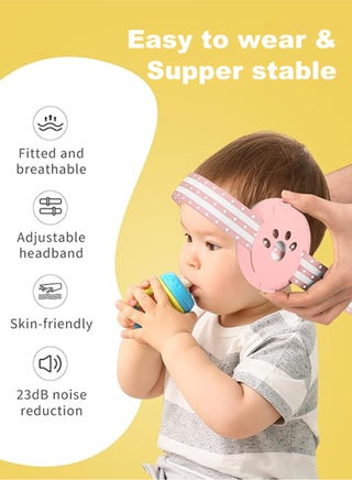 Baby EarMuffs, Noise cancelling Headphones for Newborns, Infants & Toddlers (0-36 Months) | Hearing Protection for Sleeping, Travel, Concerts, Fireworks & Loud Noise Environments - view 3